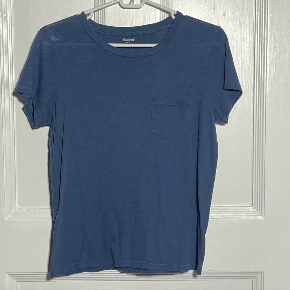 Women’s Madewell Blue Crew Neck T-Shirt